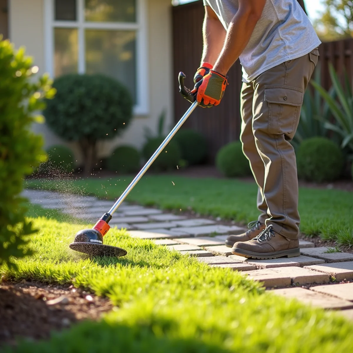 Lawn Care & Maintenance project in progress in San Diego by SOCAL EXTERIOR SERVICES, INC