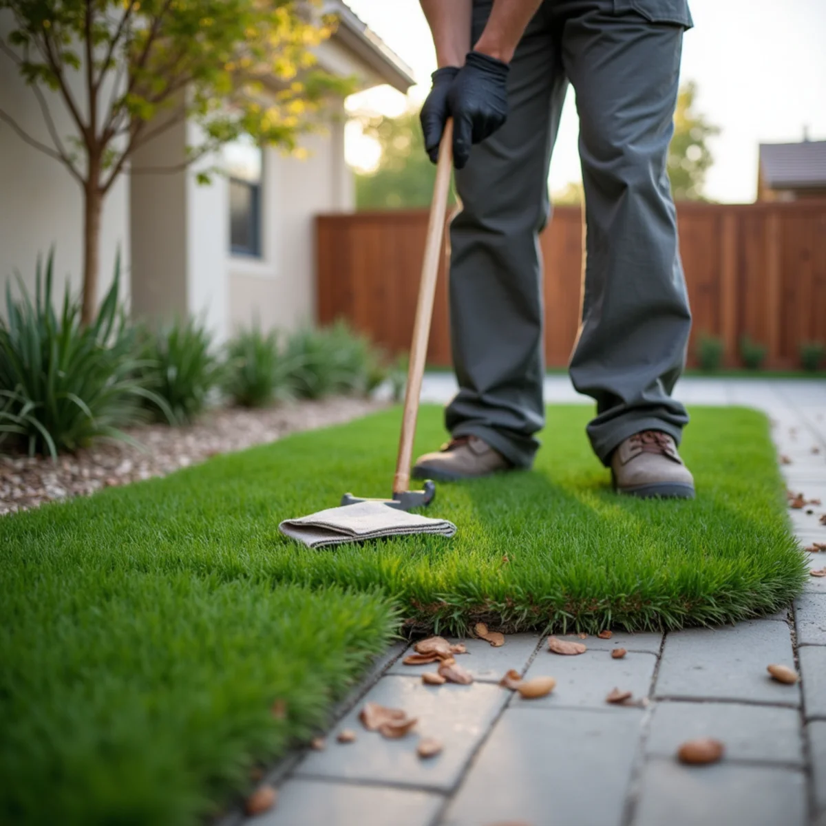 Landscaping and hardscaping on a Chula Vista, CA property by SOCAL EXTERIOR SERVICES, INC