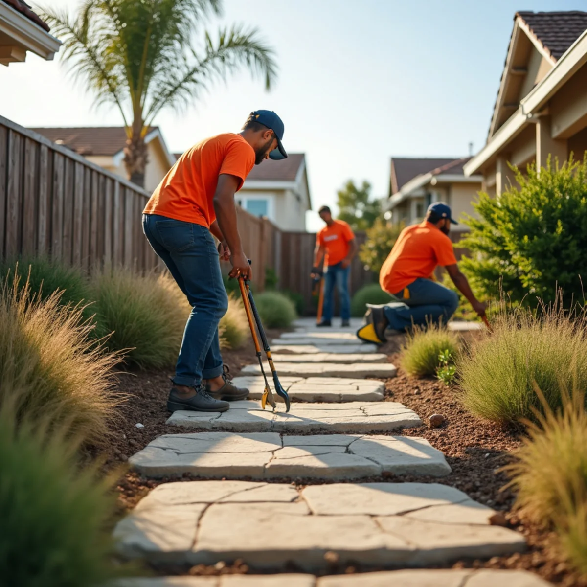 Landscaping and hardscaping on a Imperial Beach, CA property by SOCAL EXTERIOR SERVICES, INC