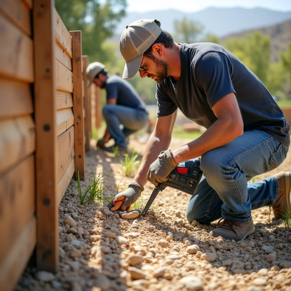 Landscaping and hardscaping on a Jacumba, CA property by SOCAL EXTERIOR SERVICES, INC