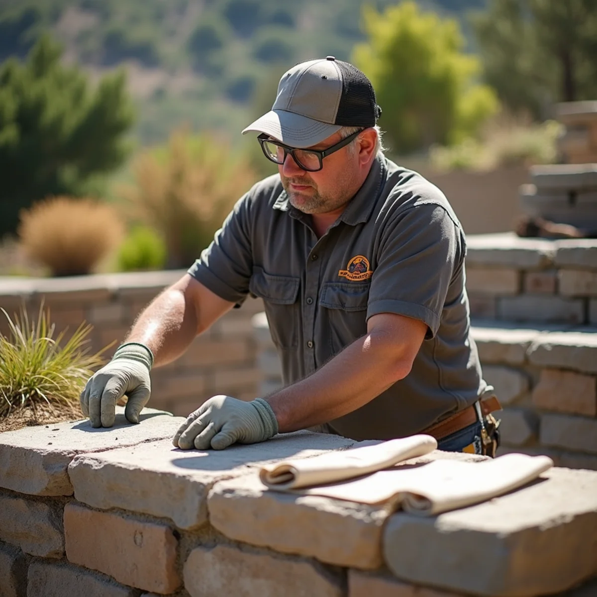 Landscaping and hardscaping on a Julian, CA property by SOCAL EXTERIOR SERVICES, INC