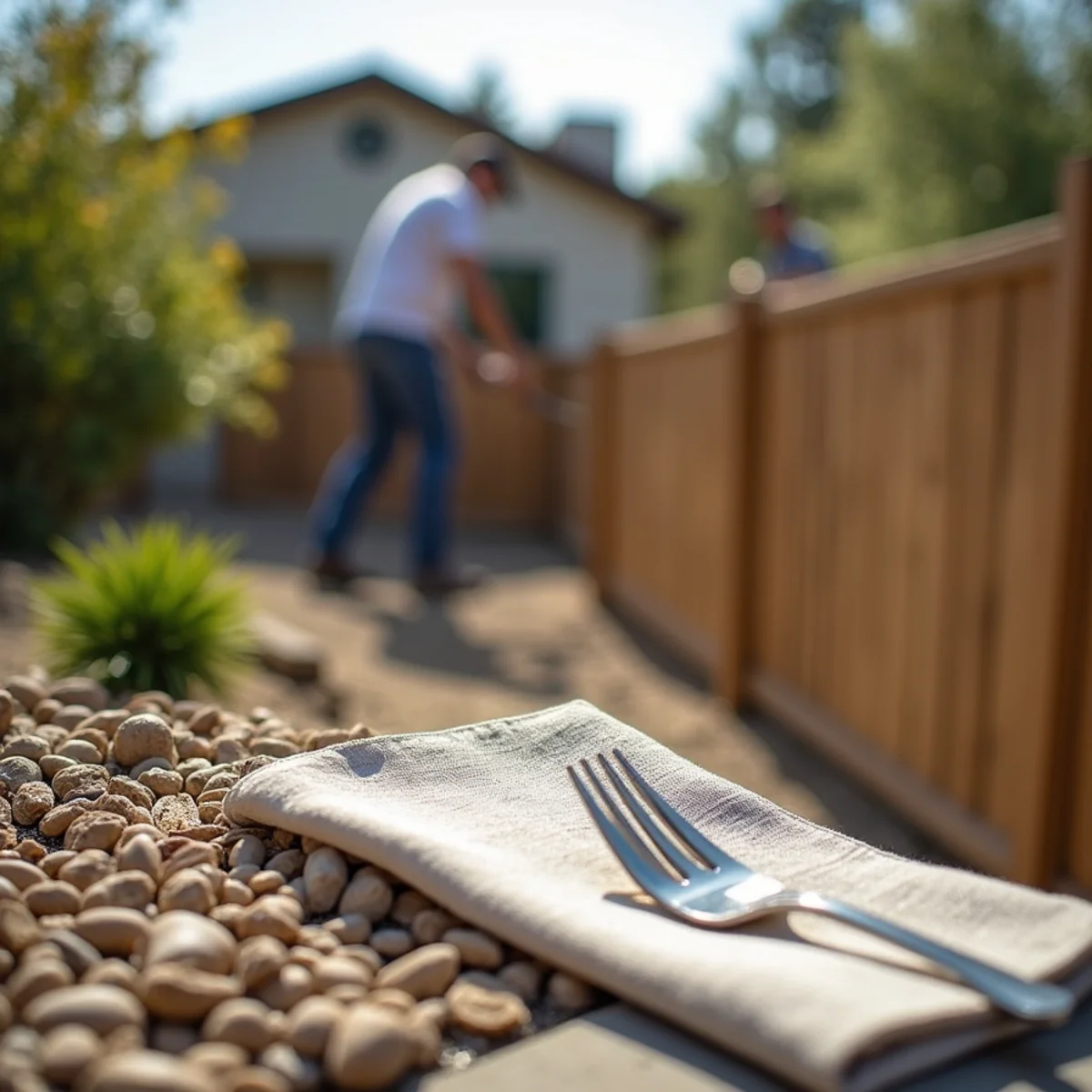 Landscaping and hardscaping on a Poway, CA property by SOCAL EXTERIOR SERVICES, INC