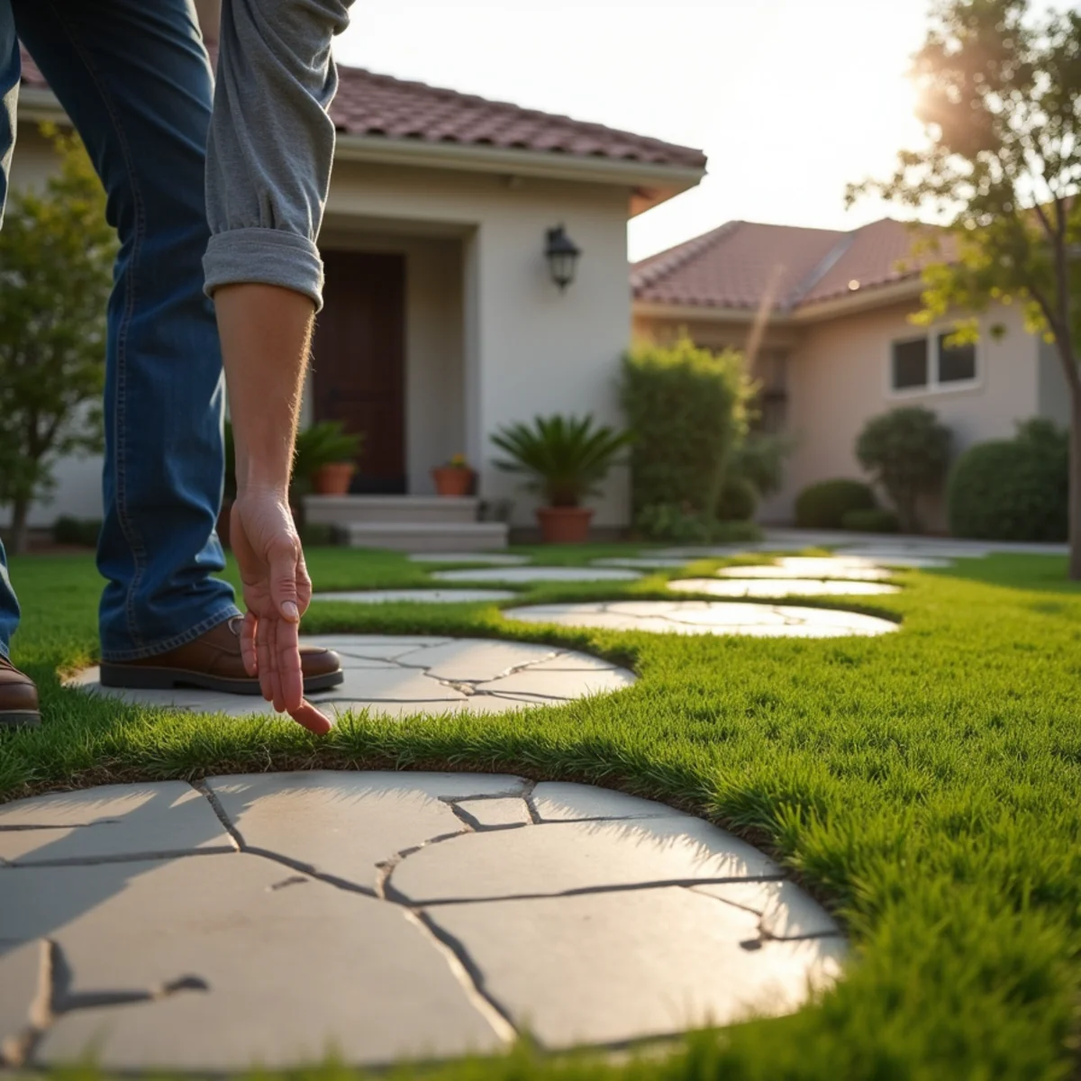 Landscaping and hardscaping on a Rancho San Diego, CA property by SOCAL EXTERIOR SERVICES, INC