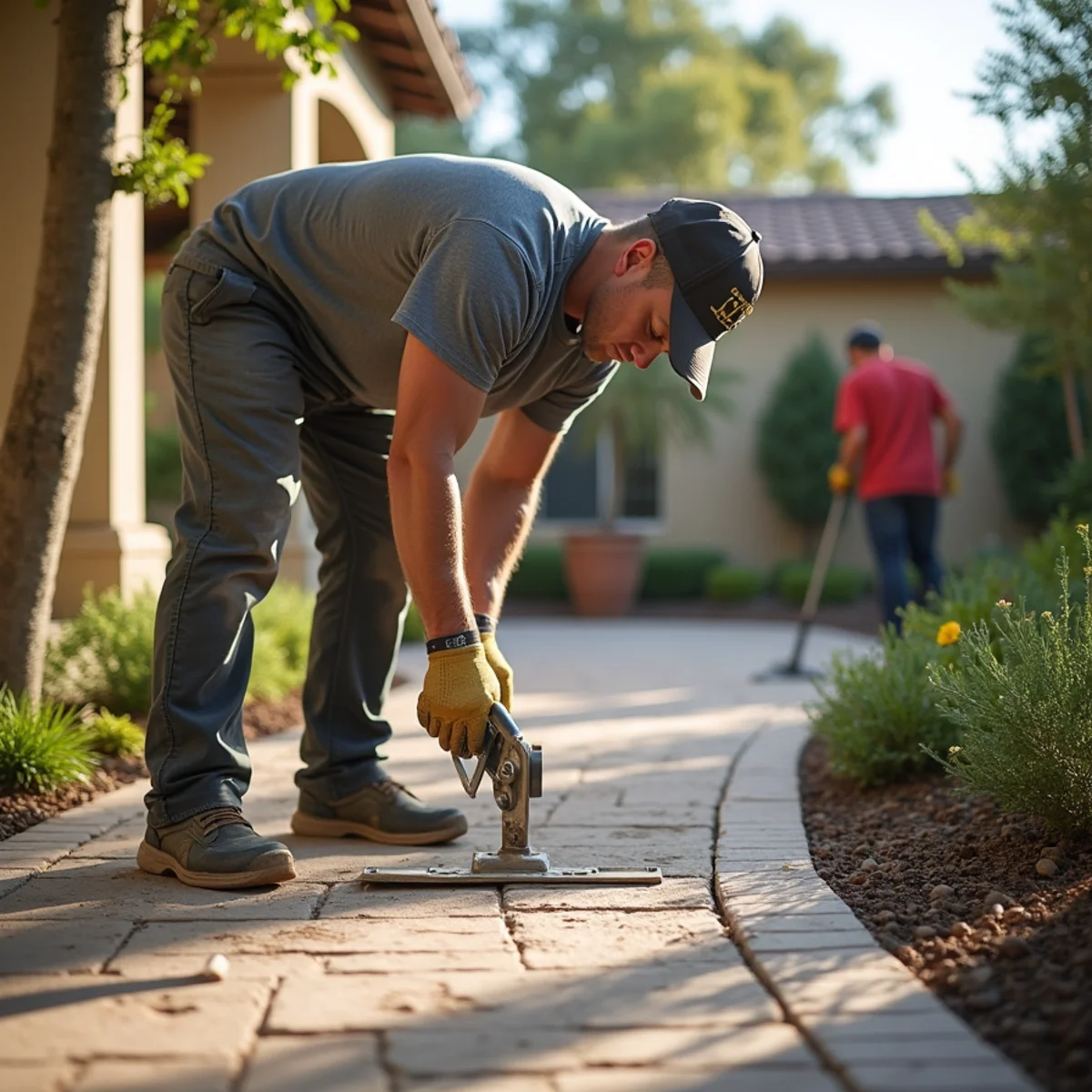 Landscaping and hardscaping on a San Marcos, CA property by SOCAL EXTERIOR SERVICES, INC