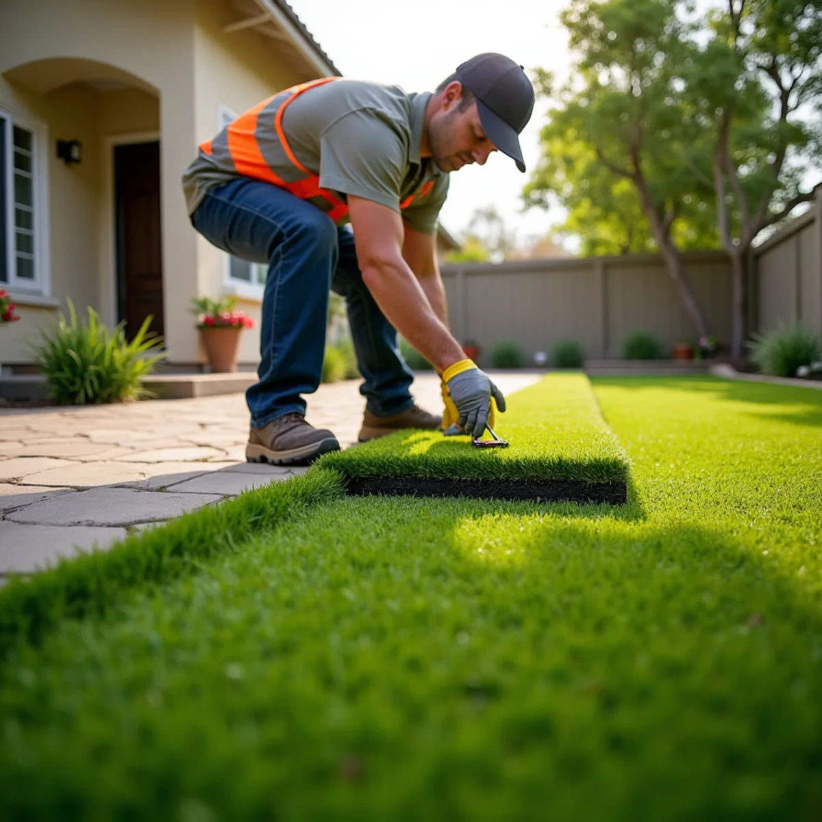 Landscaping and hardscaping on a Santee, CA property by SOCAL EXTERIOR SERVICES, INC