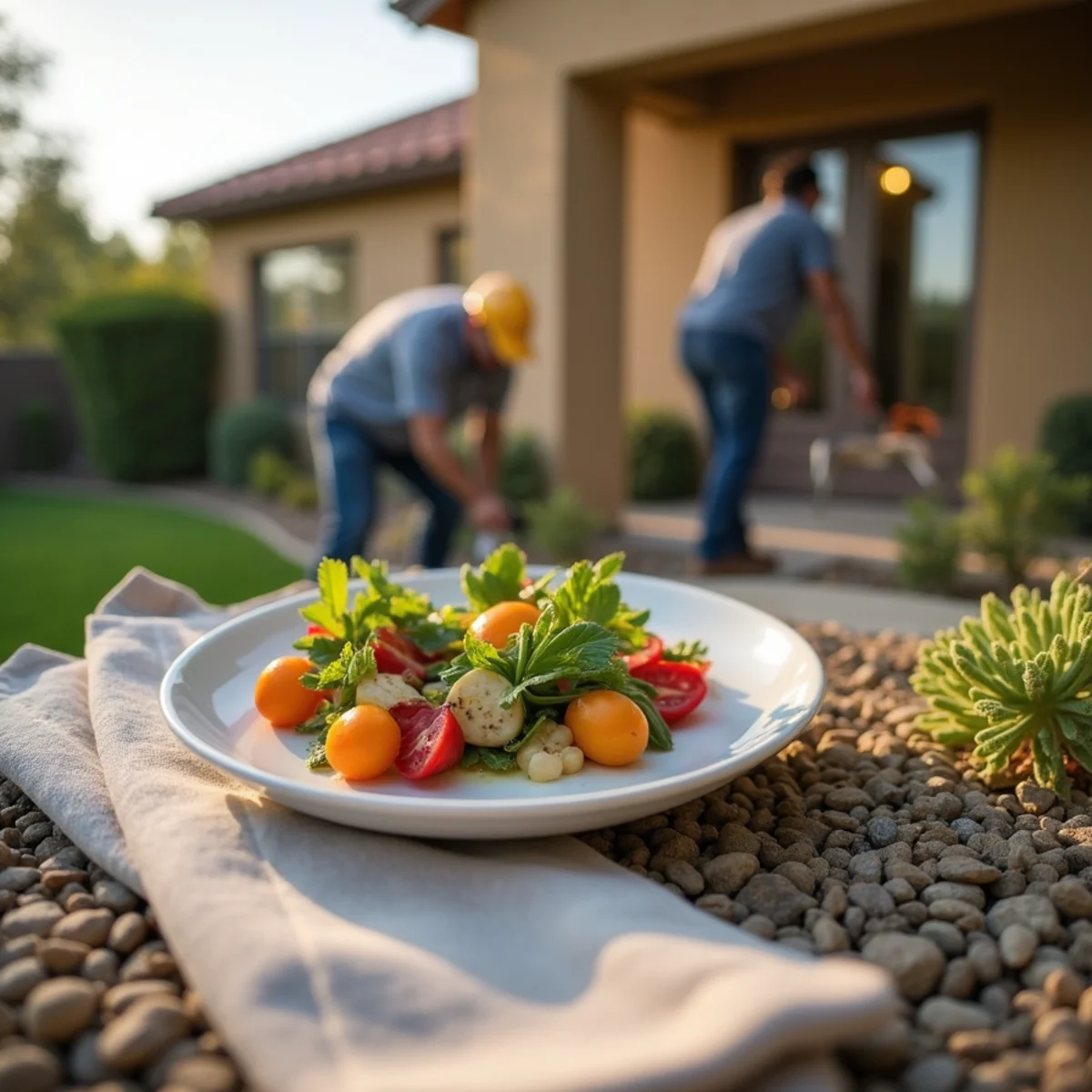 Landscaping and hardscaping on a Temecula, CA property by SOCAL EXTERIOR SERVICES, INC