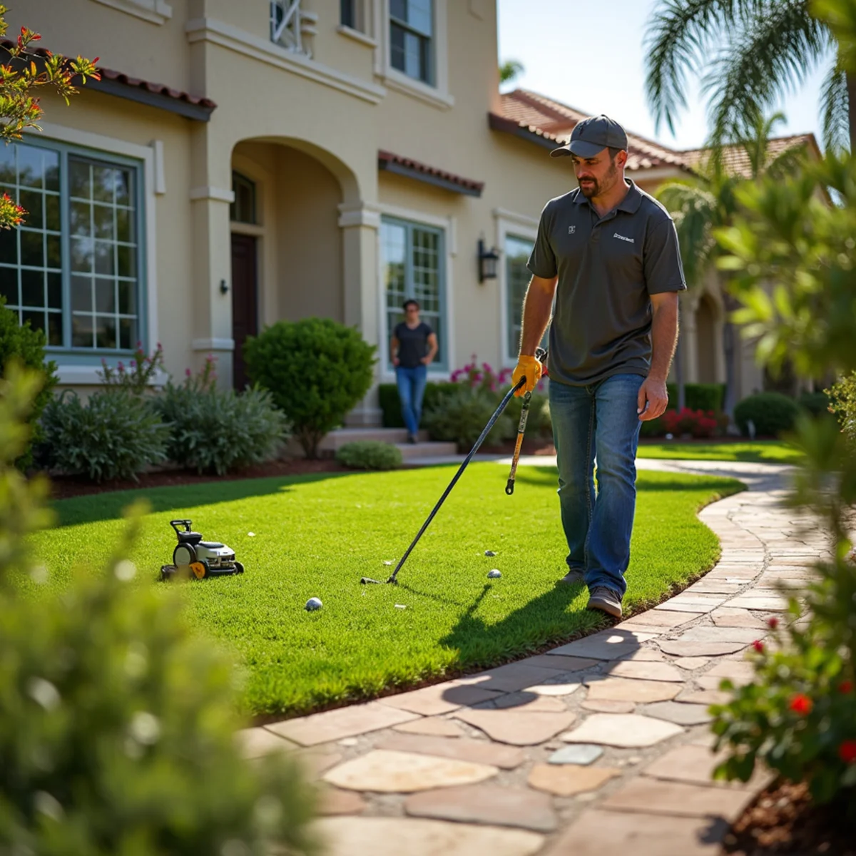 Landscaping and hardscaping on a Winter Gardens, CA property by SOCAL EXTERIOR SERVICES, INC
